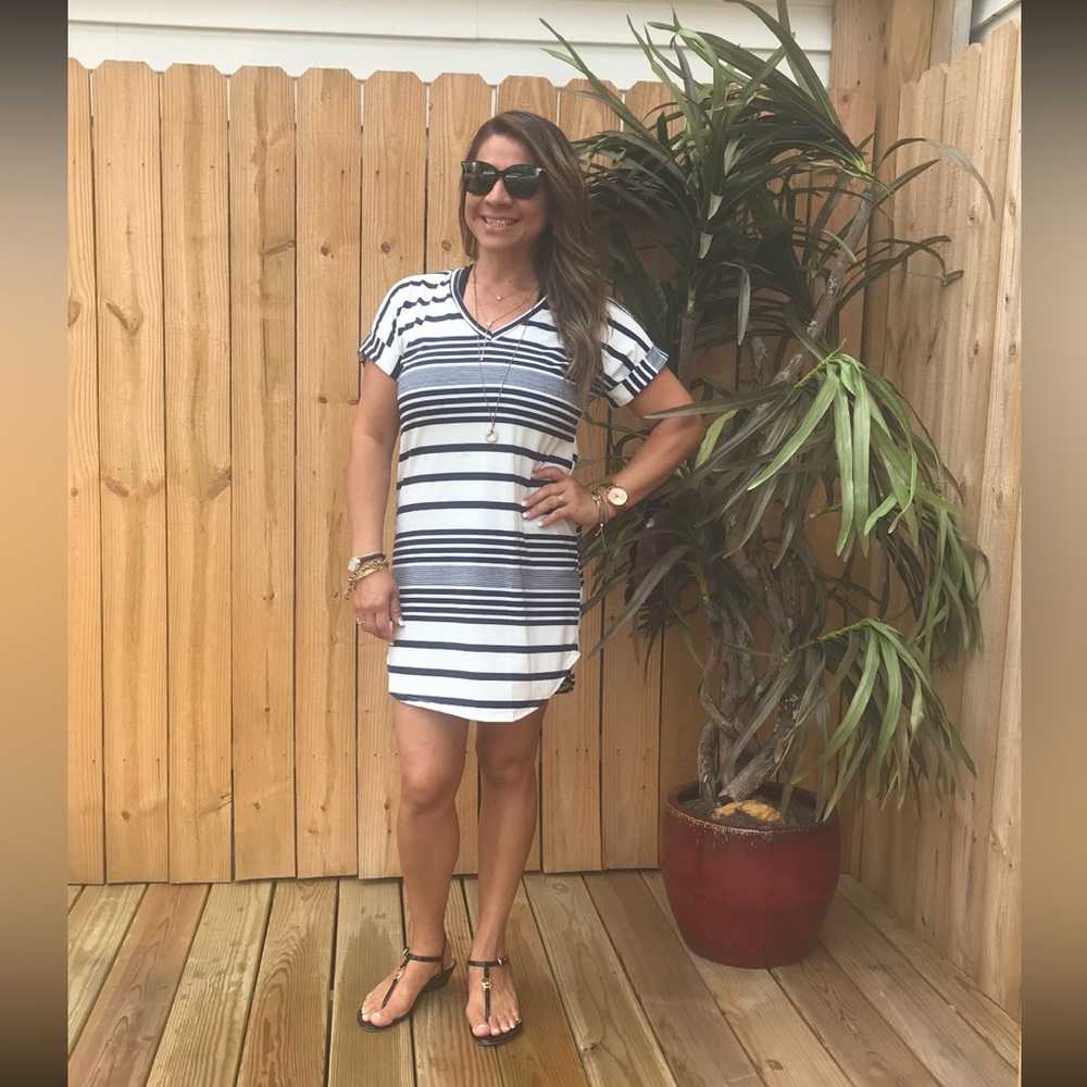 Magic Fit Stripped Tee Dress